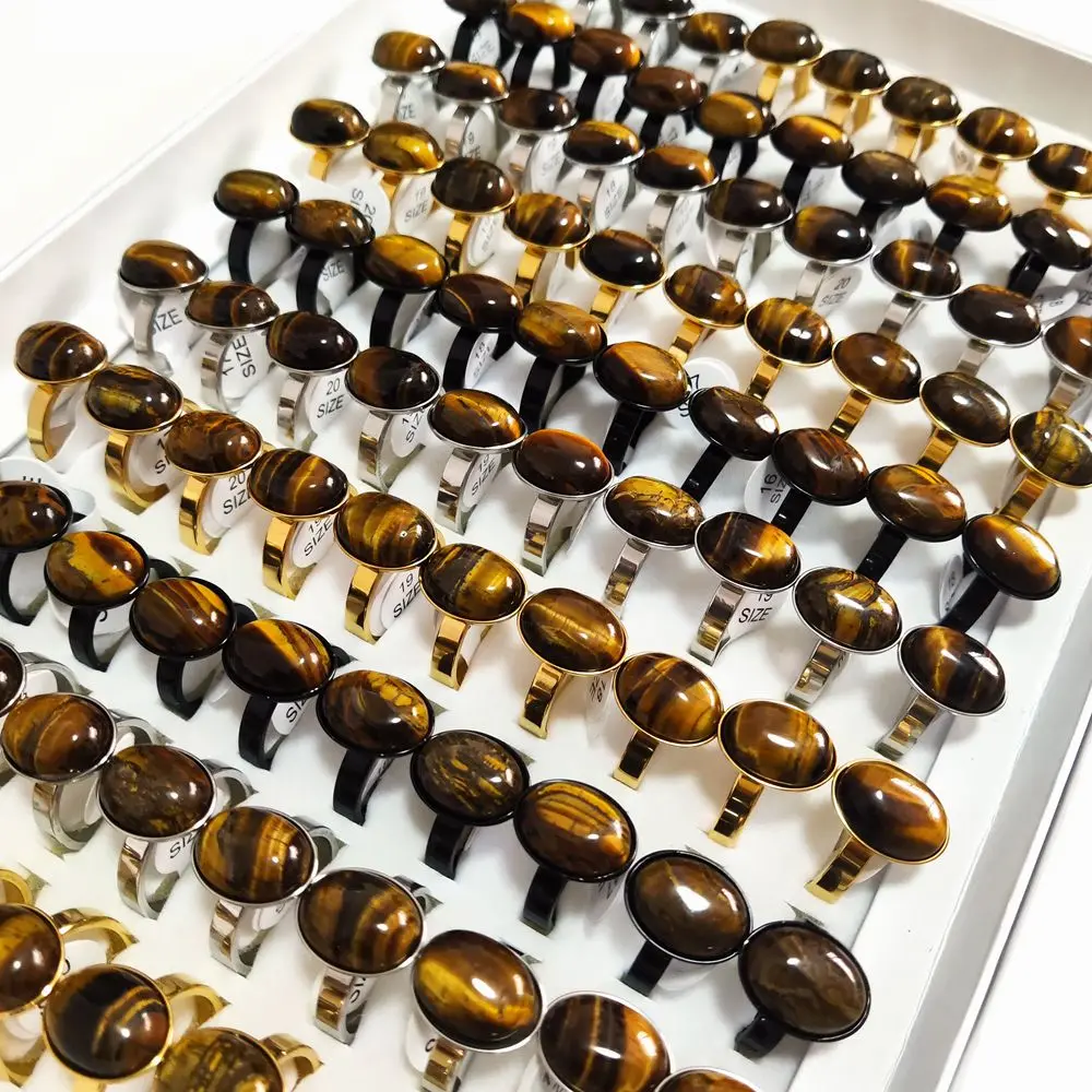Wholesale 30pcs/lot  Stainless Steel Mix Charm fingerRing imitate Stone Texture Rings Party Gift Jewelry New 2