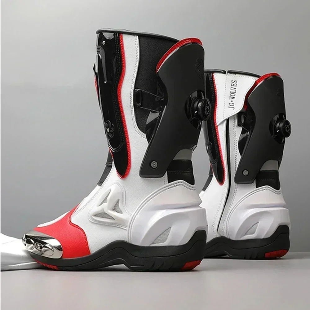 Motorcycle Boots Men Moto Riding Boot Summer Breathable Motorcycle Shoes Men Speed Bicycle Sneaker Speed Sneaker Racing
