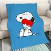 Cobija Snoopy Decorative Blankets for Sofa Blanket for Sofas Designer Throw Blanket Luxury Microfiber Bedding Fluffy Plaid Knee 1