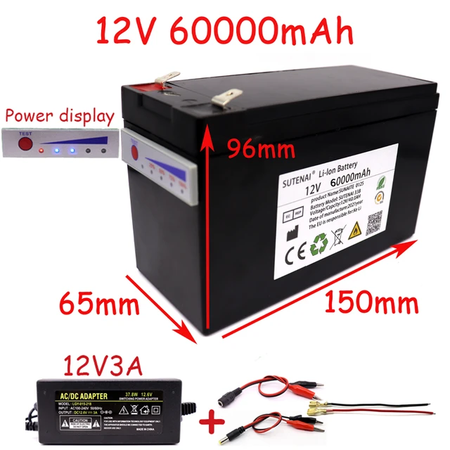 Cargador de Bateria Automatico - 12V/24V 60Ah - ENERGIT