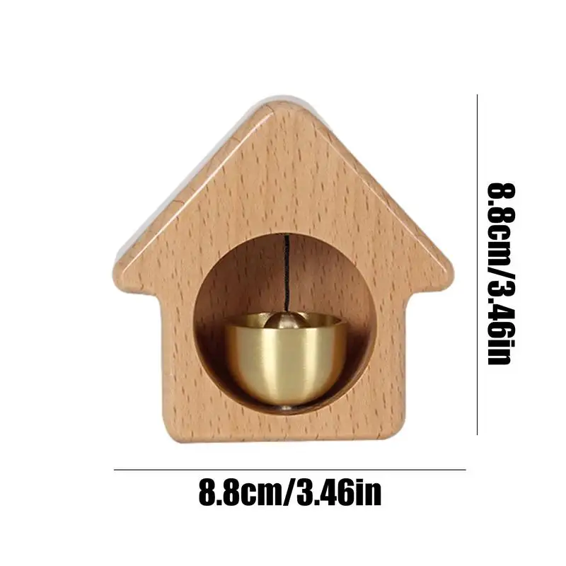 Wood Doorbell Chime House Shaped Door Chime For Business Magnetic Wood Doorbell Shopkeepers Doorbell For Door Opening Door Chime