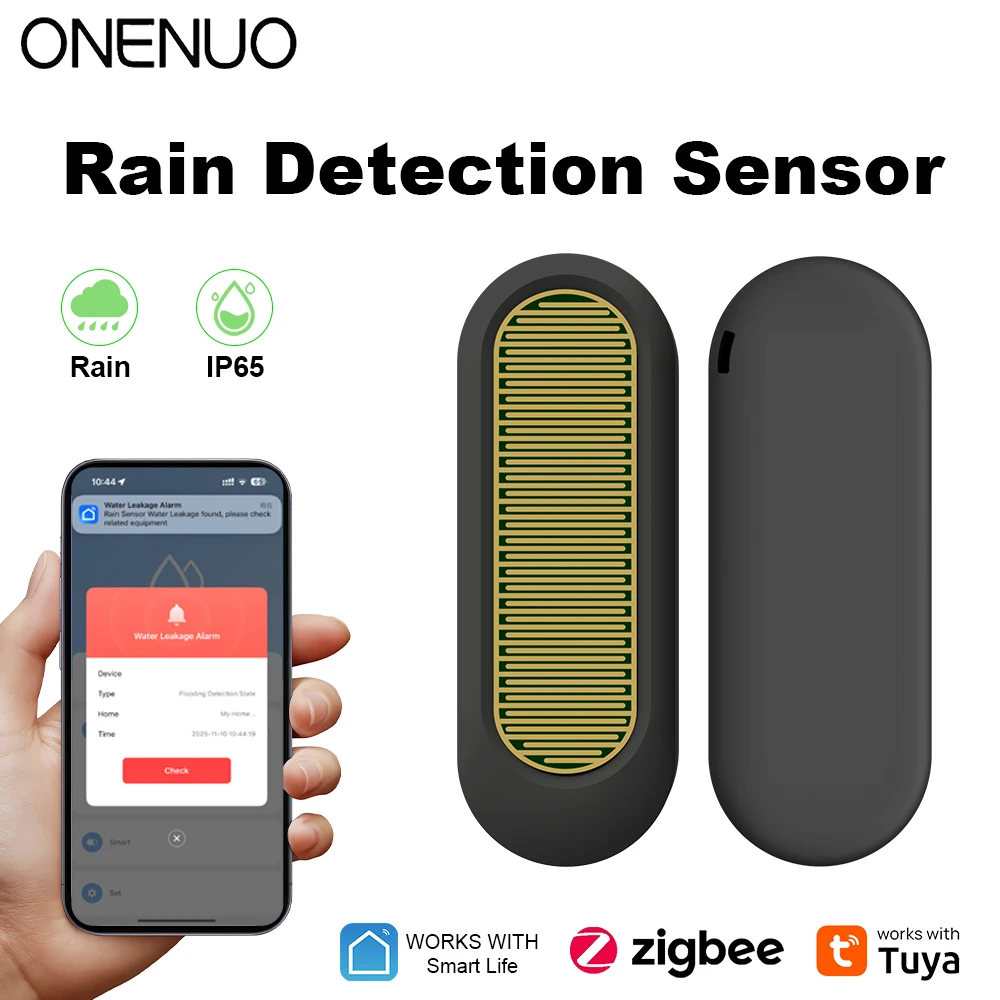 ตัวเลือกสินค้า เซ็นเซอร์ตรวจจับน้ำฝน IP65 แจ้งเตือนผ่านแอป