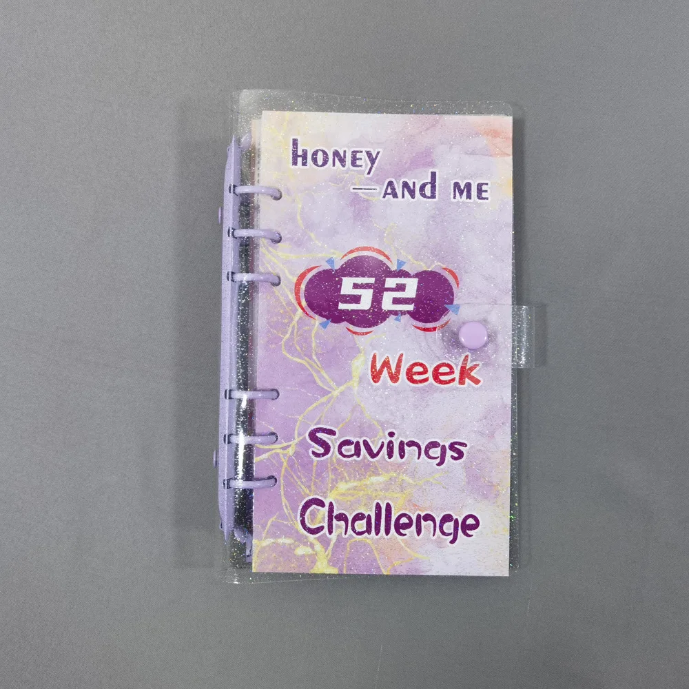 재사용 가능한 현금 플래너 봉투, 재미있는 돈 절약 정리함, 현금 채우기 및 저축, 52 주 바인더 절약 챌린지, 예산서