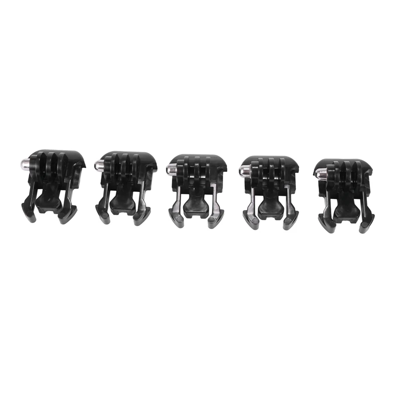 10 Pezzi Clip Con Fibbia A Sgancio Rapido Base Di Base Per Gopro Hero (2018) 6 5 4 3 + 3 2 1 Nero Argento