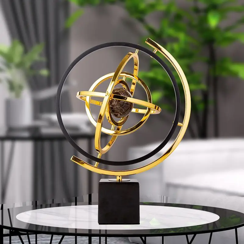 Globe: Luxury Living Room TV Cabinet Decoration, Office Wine Cabinet Decoration，Geography Teaching Equipment