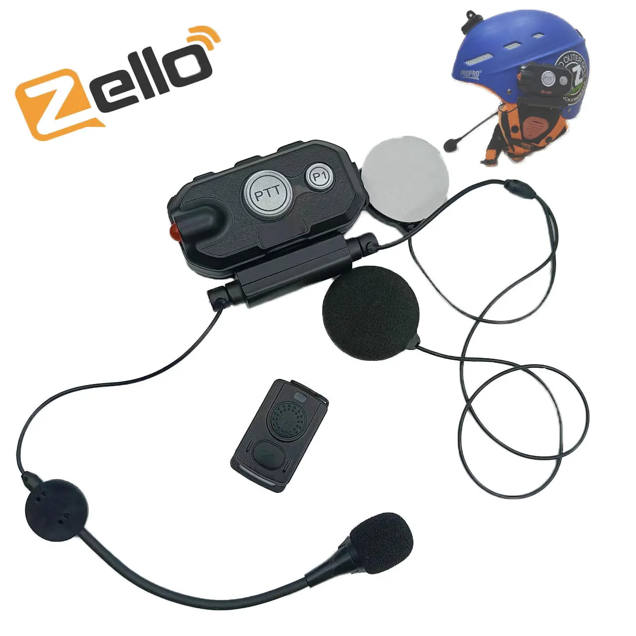 zello-walkie-talkie-androidユニバーサル用bluetoothスキーヘルメットワイヤレスヘッドセット