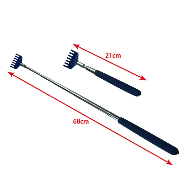 Steel Retractable Itching Rake Scratcher Telescopic Massage Tool Back Scratcher 2