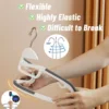 Hanger 10Pcs Anti-Slip Grey Multifunctional Wet and Dry Household Hanger Suitable for Hanging Storage Clothes Bedroom Ward 4