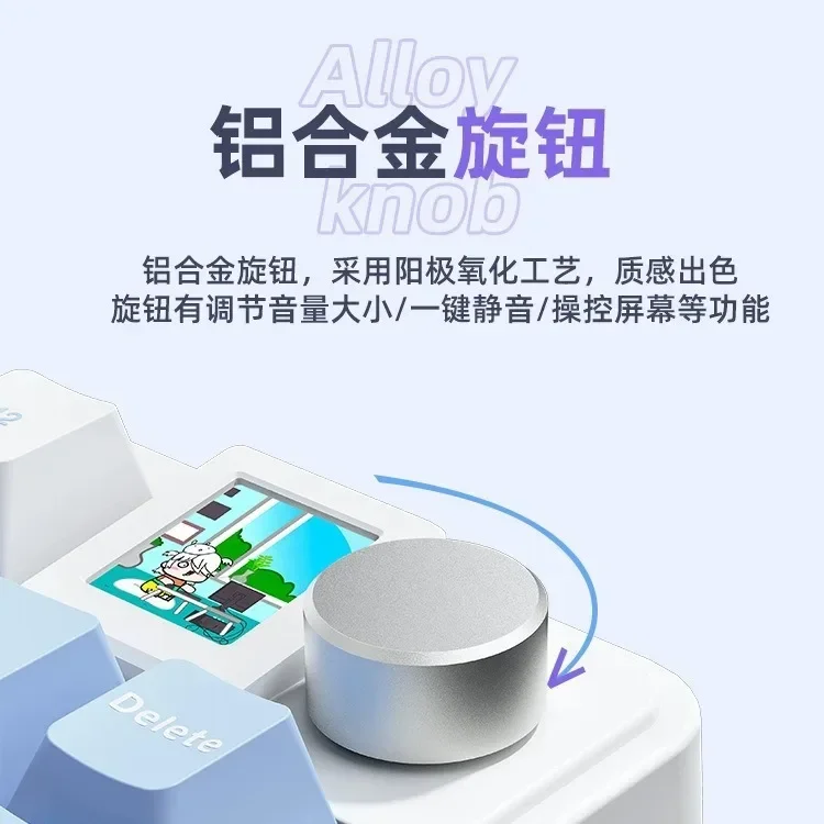어택 샤크 X85 기계식 키보드, RGB 라이트 게이머 키보드, 핫 스왑 선물, 3 가지 모드, 2.4G, USB, 블루투스, 80 키