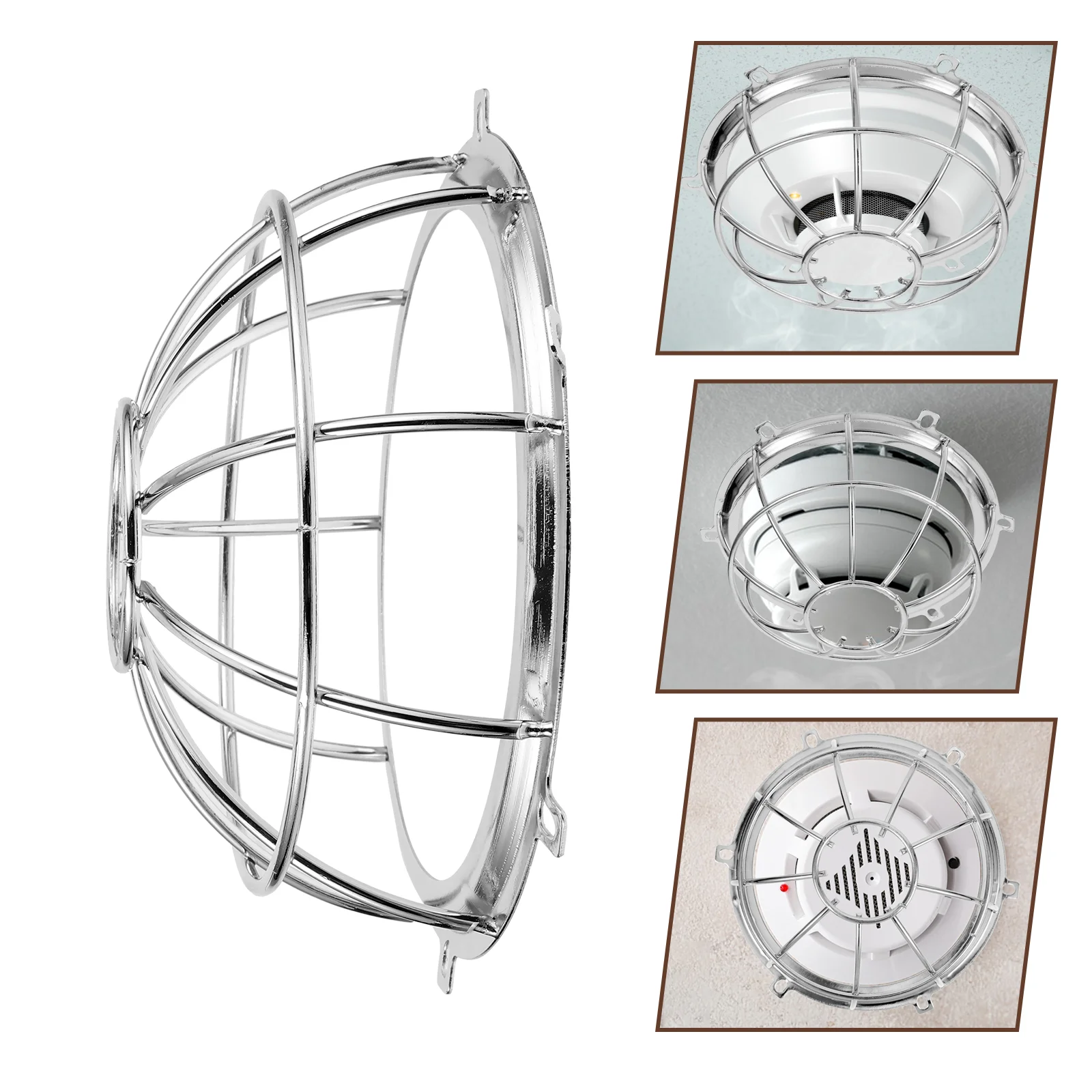 Novelty Fire Sprinkler Head Protective Cover Guards Wired Silver Covers for Cooking Plate Baby