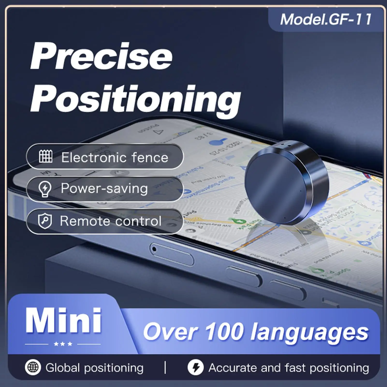 Portable Car Tracker Vehicle Tracker with Magnetic Anti-Theft GPS Kids GPS Tracker Real Time Car Tracker Detector for Monitor