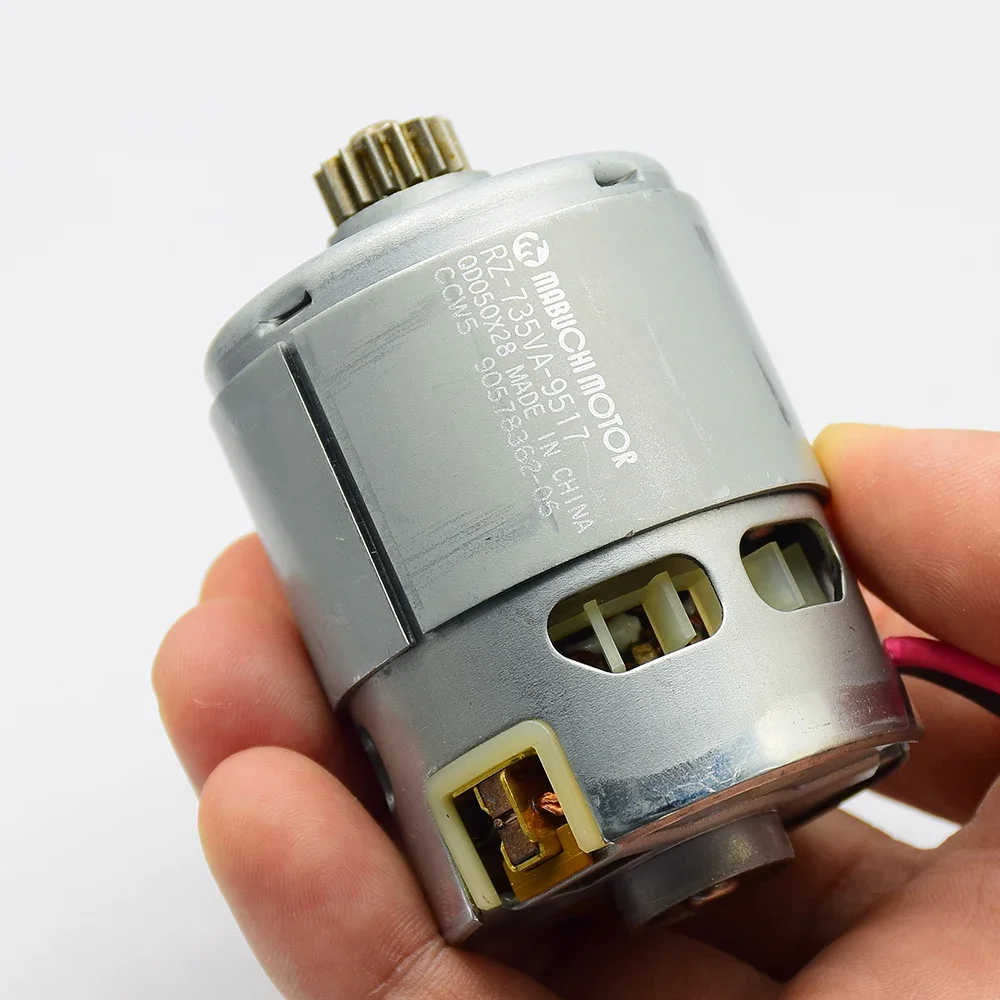 mabuchi alta velocidade 735 motor com engrenagem dentes 03