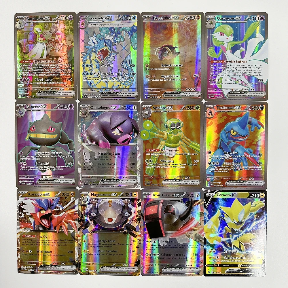 ポケモンカード　ex100枚セット 2023 100pcs Pokemon Scarlet & Violet Full Flash Card 100Ex