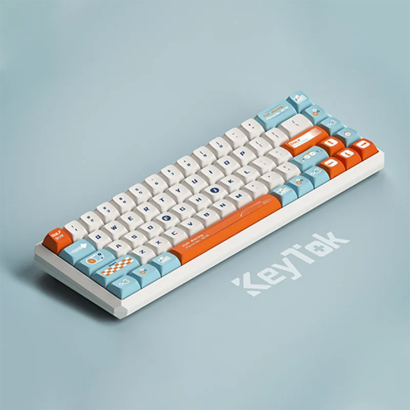 1SetRacingCarKeycapsKDAProfileCustomPBT140ThermalSublimation
