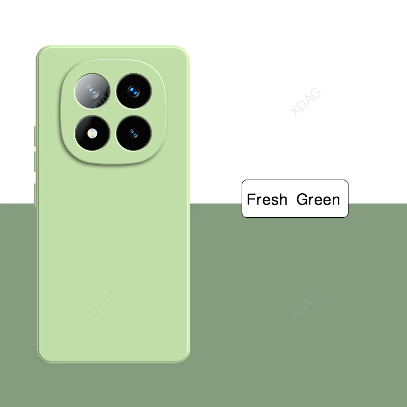 Premium Liquid Silicone Phone Case - Soft Gel Original Square Protective Back Cover