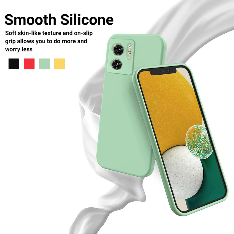 Soft Premium Liquid Silicone Case with Strap and Flocking Interior