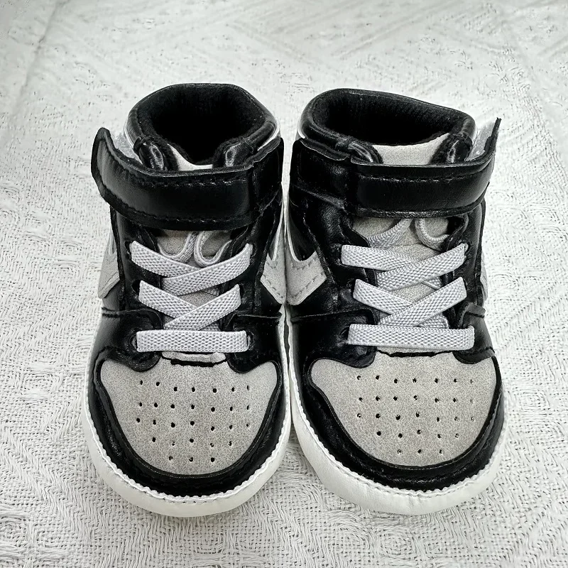 Trendy High-Top Casual Sports Shoes for Infants Fashionable First Steps Walking Footwear for Boys and Girls Aged 0-18 Months 2