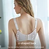 Women's Non Steel Ring Gathered Front Open Button breas Tfeeding Bra with Lace pregnant breastfeeding Thinand Anti Sagging Bra 3