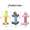 Cute Pet Dog Cat Plush Squeak Sound Dog Toys Funny Fleece Durability Chew Molar Toy Fit for All Pets Elephant Duck Pig 6