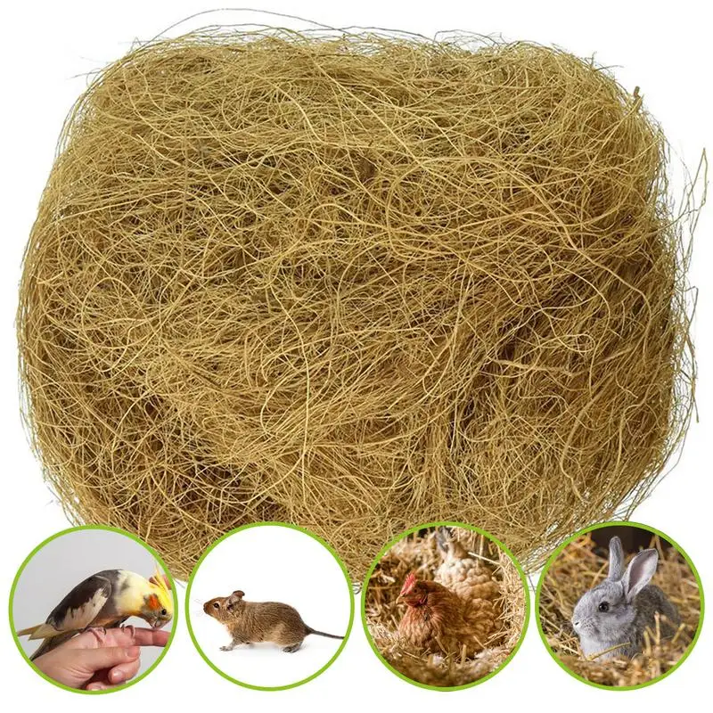 100g ptáci nesting materiál víceúčelový přírodní kokosový ořech vlákno hnízdo vytváření poskytnout pro ptactva slepice malý živočich pařeniště vytváření nalévat