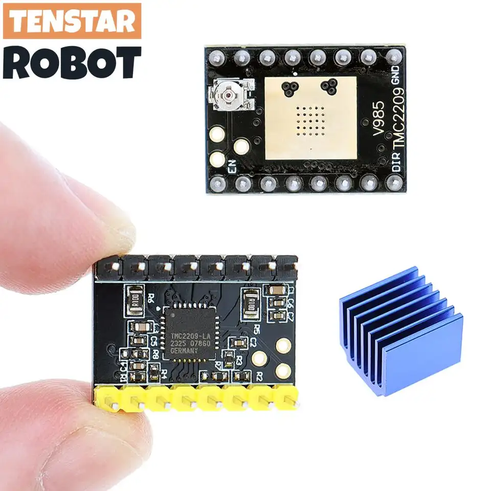 TENSTAR 4pcs TMC2209 Module V2.0 With Heat Sink Stepper Motor Driver 2A 3d Printer Parts 256 Subdivision Silent Printing image 6