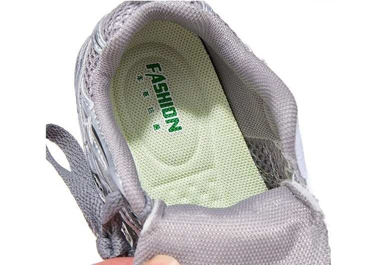 Description Picture 6 of item2025 New Summer Children's Boys Girls Single-mesh Mesh Breathable Soft Sole Training Shoes Kid Toddler Stripe Casual Board Shoes
