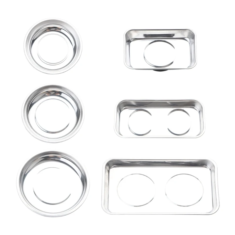 

Magnetic Parts Tray Storage Bowl Stainless Steel Tray for , Bolts Tools