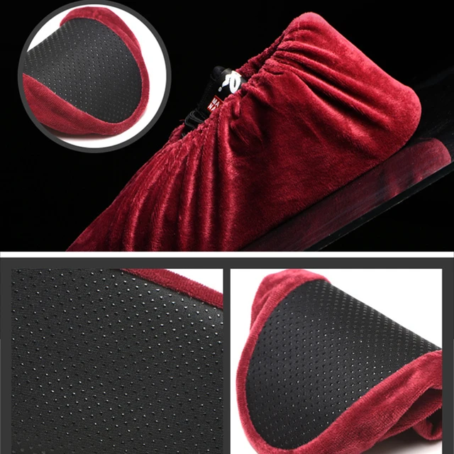 Újrafelhasználható Flanel Cipőfedél Nem Csúszás Háztartás Unisex Vastag Mosható Cipő Fedelek Diszkriminálható Láb Burkolat - Image 4