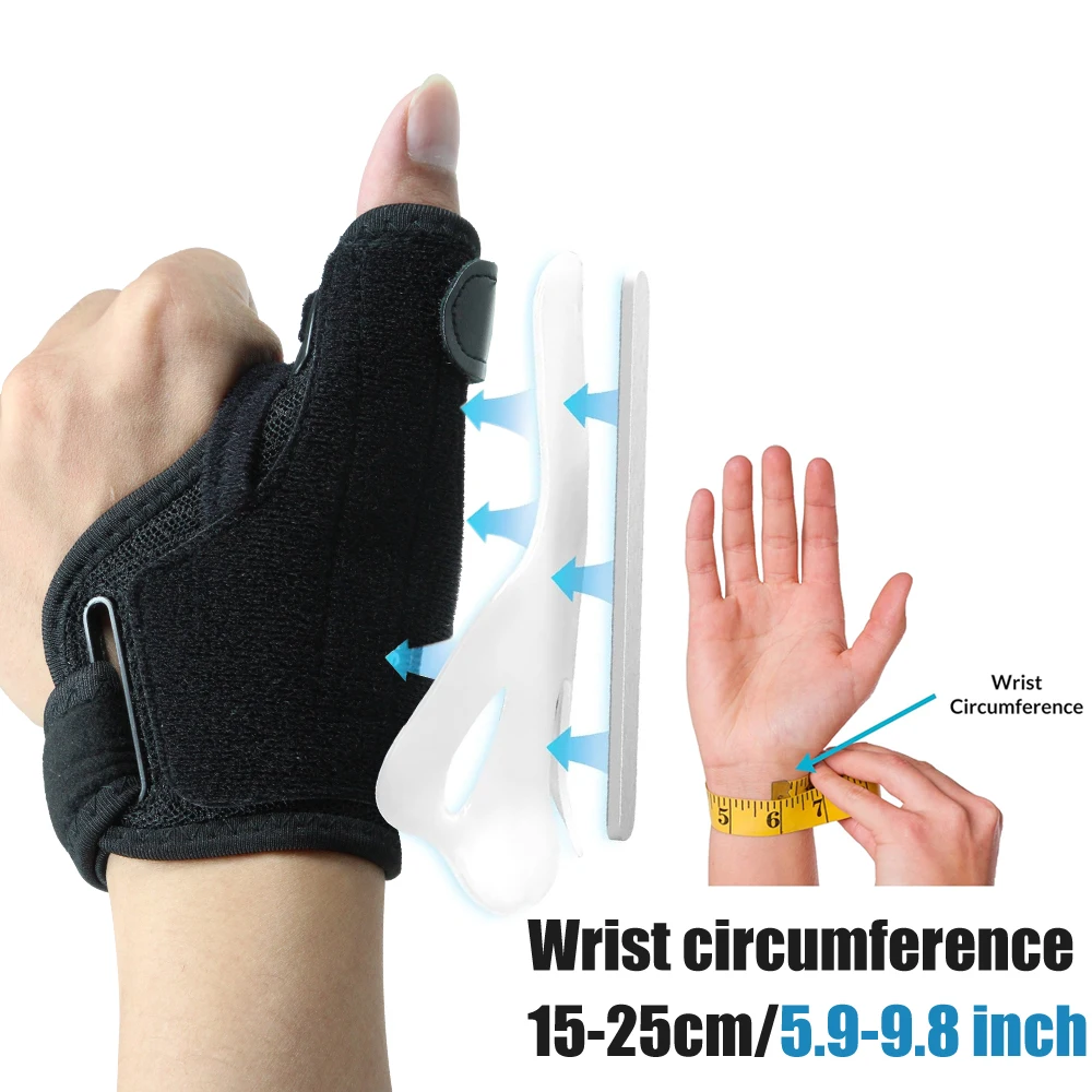 2 in 1 Wrist and Thumb Brace for Arthritis Pain and Support,Thumb Spica Splint for De Quervains Tenosynovitis,Mild Carpal Tunnel