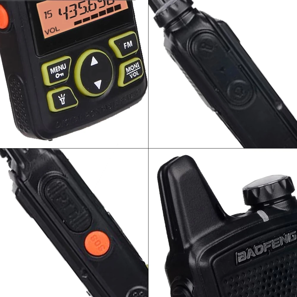 baofeng walkie talkie 2pcs Baofeng Original Mini Walkie Talkie BF-T1 Handheld Two-way Radio Portable Ham FM CB Radio UHF 400-470MHz Wireless Intercome walki talki