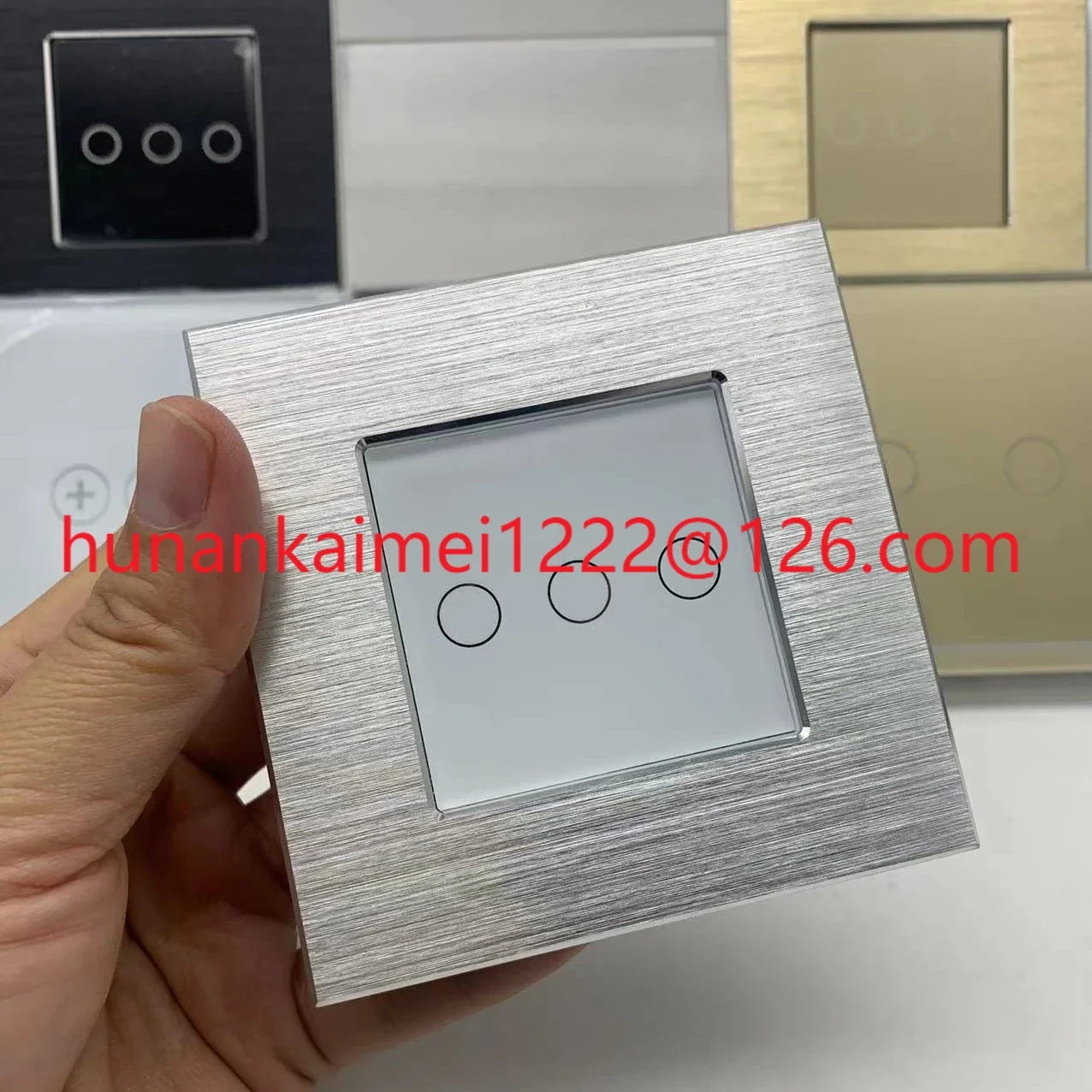 

Smart home design customized tuya zigbee WIFI connect light switch 220V with 1 2 3 gang colors glass panel