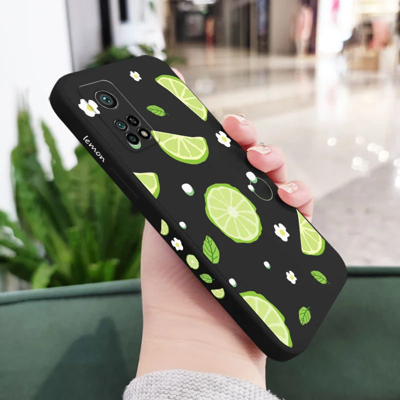 Mint Lemon Silicone Phone Case Cover