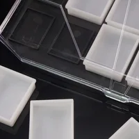 12 Grids Rainbow Split Cake Face Painting Body Art Painting Pigment Plastic Box Empty Palette Tray With Lid 2