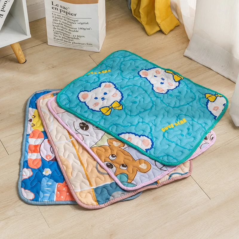 Anti Slip Pet Mat Dog Mat Sleeping Special Cotton Cat Sleeping Summer Comfortable and Breathable Carpet Pet Products dog cooling mat pet cooling mat pet bed mat dog kennel mat