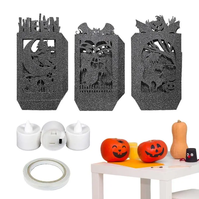 

Бумажные фонари на Хэллоуин, украшение на Хэллоуин, пугающая тыква, фонарик, украшение, бумажная лампа, декоративная лампа, искусственная кожа