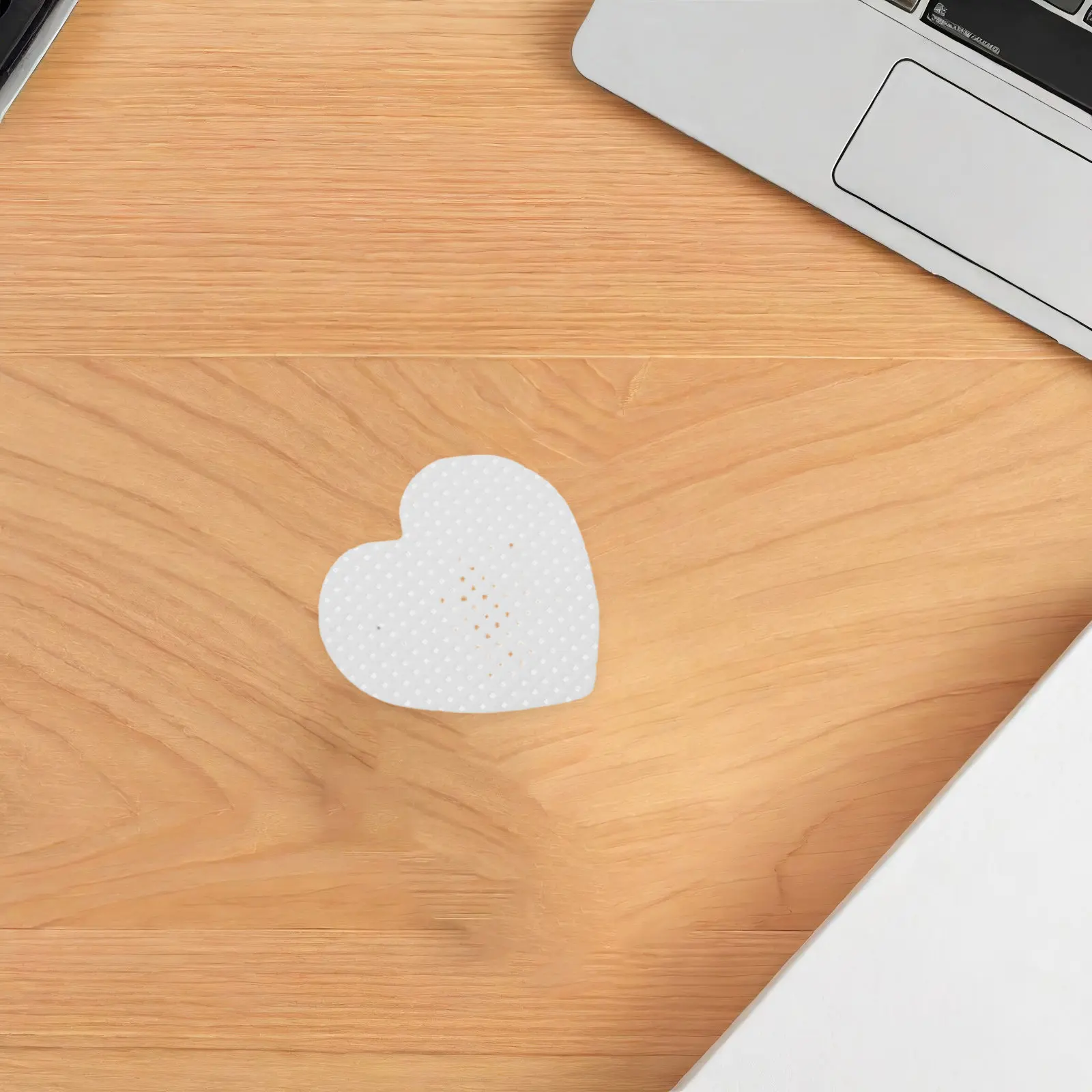 500개입 보풀 없는 네일 클리닝 와이프 화이트 하트 디자인 부드럽고 흡수력 좋..