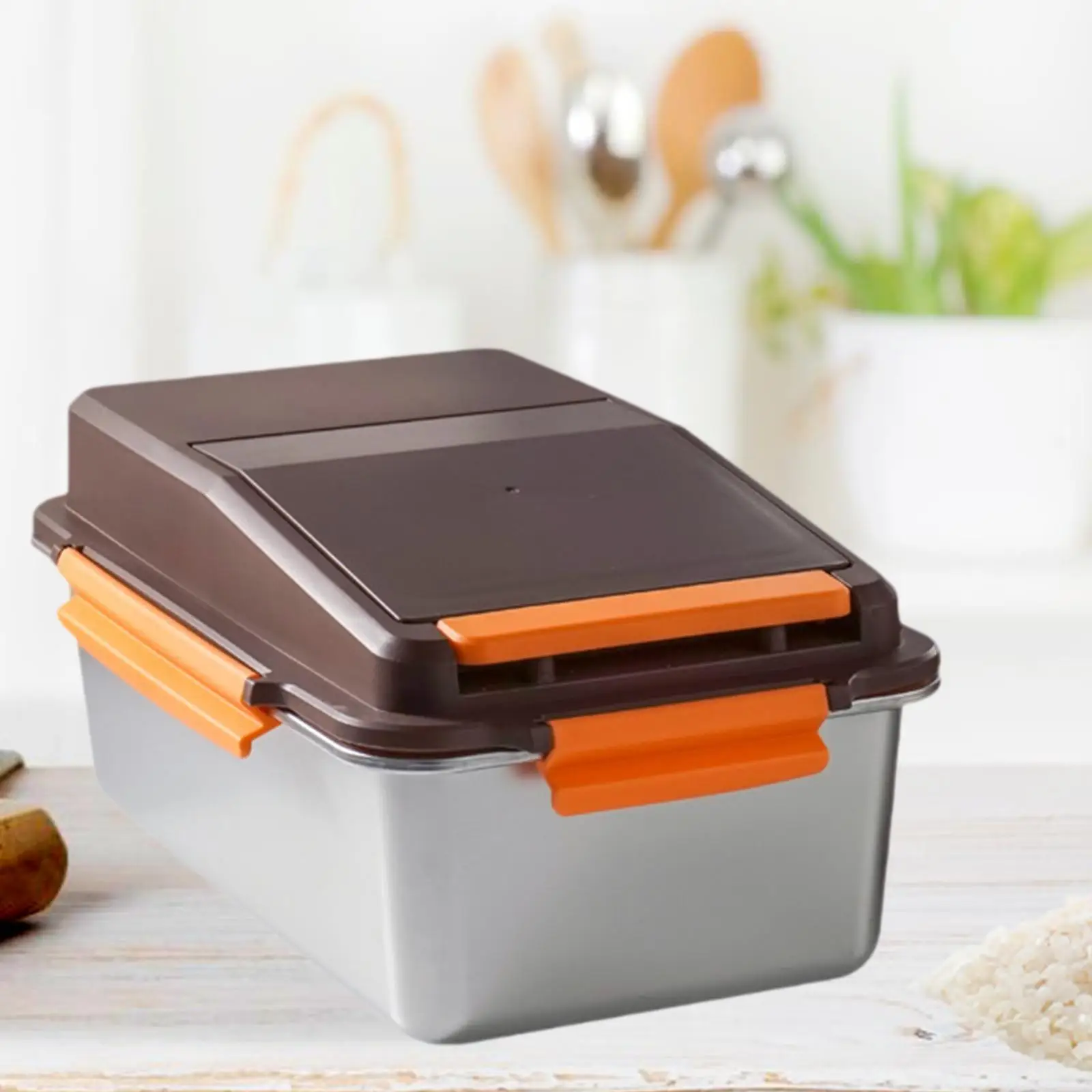 Pet Food Container Household Rice Grain Bucket Stainless Steel Airtight Cereal Pet Food Container Household Rice Grain Bucket Stainless Steel Airtight Cereal