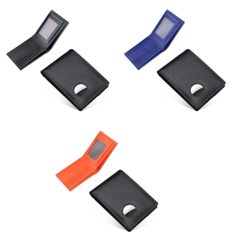 

Fashion Credit Card Holder for AirTag RFID Blocking Men Wallet