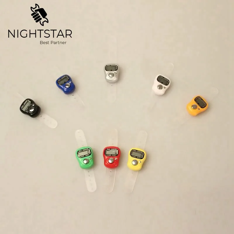 Mini Stitch Marker and Row Finger Counter LCD Electronic Digital Tally Counter for Sewing Knitting Weave Tool Random Color hand tally counter electronic counter