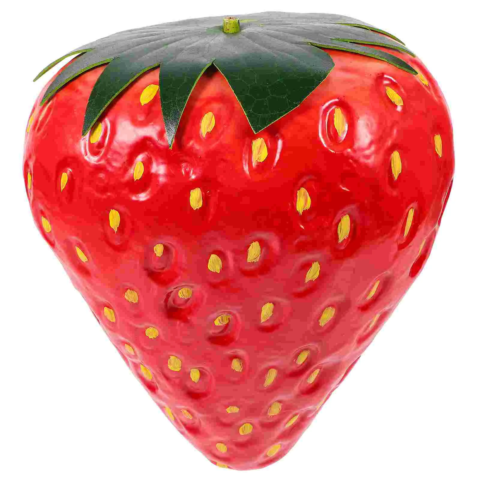 

Artificial Red Strawberries Fake Lifelike Simulation Realistic Strawberry Artificial Fruits Decoration