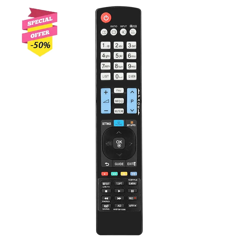 

AKB73615306 Remote Control For LG TV 26LD350 32LD420 32LD450 32LD520 32LD550 37LD450 42LD420 42LD450 42LD520 42LD550 42LD630