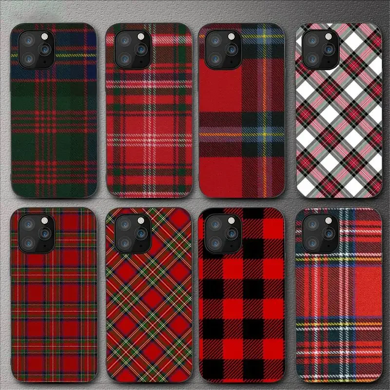 Custodia Per Telefono Scozzese Tartan Del Vestito Del Clan Stewart Per Iphone 11 12 Mini 13 14 Pro Xs Max X 8 7 6S Plus 5 Se Xr Shell
