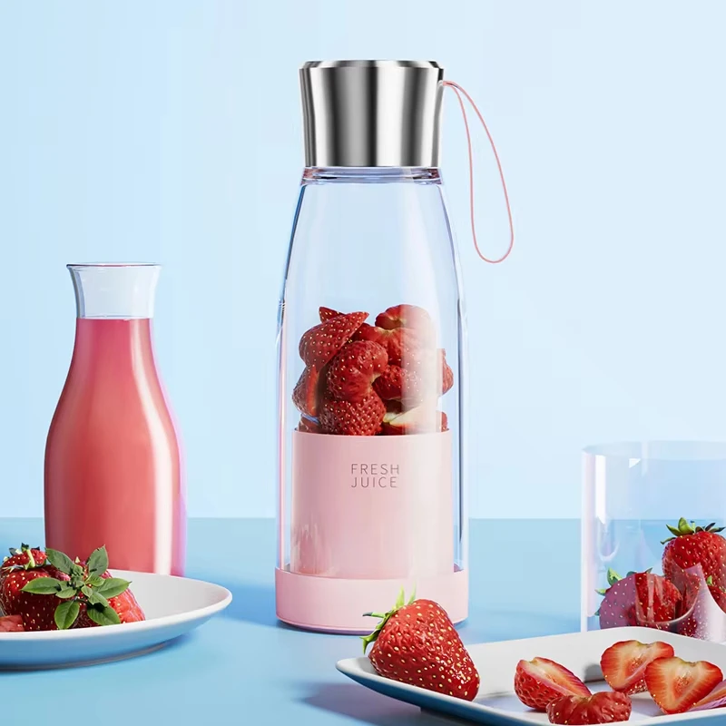 New Rechargeable Mixers Fruit Juicers USB Portable Juicers Bottle Mini Fast Electric Blender Smoothie Ice Outdoor Camping Maker 3
