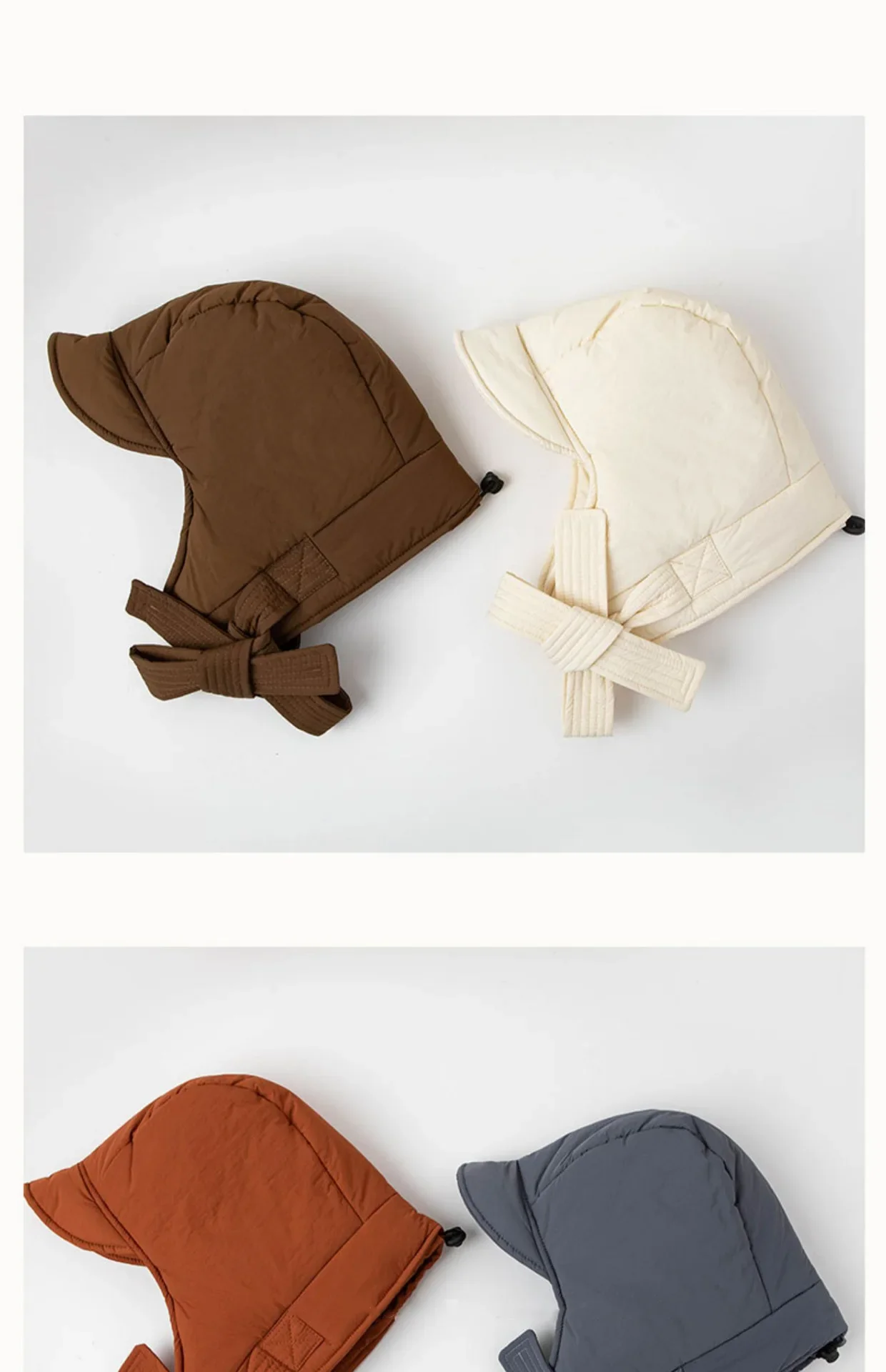 Men and Women's Bomber Hats Winter Korean Version Ski Cold Cycling Thickened Warm Ear Protection Straps Pullover Caps