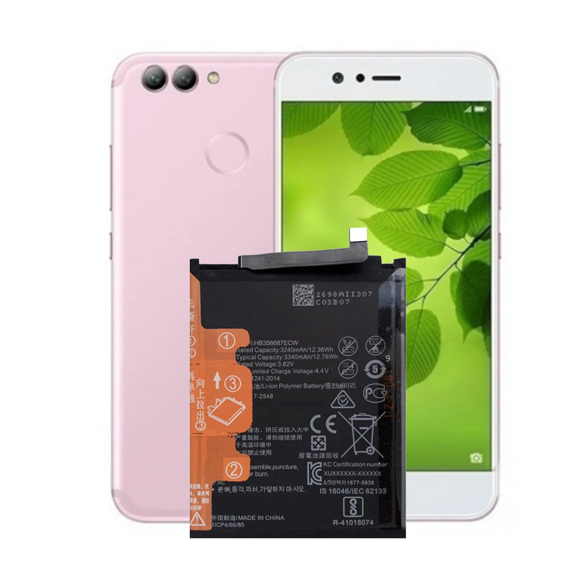 Batería De Repuesto HB356687ECW Para Huawei Mate SE, Mate 10 Lite, P30 Lite, Honor 7X, Nova 2 Plus/2S - 3240 MAh, Con Kit De Herramientas