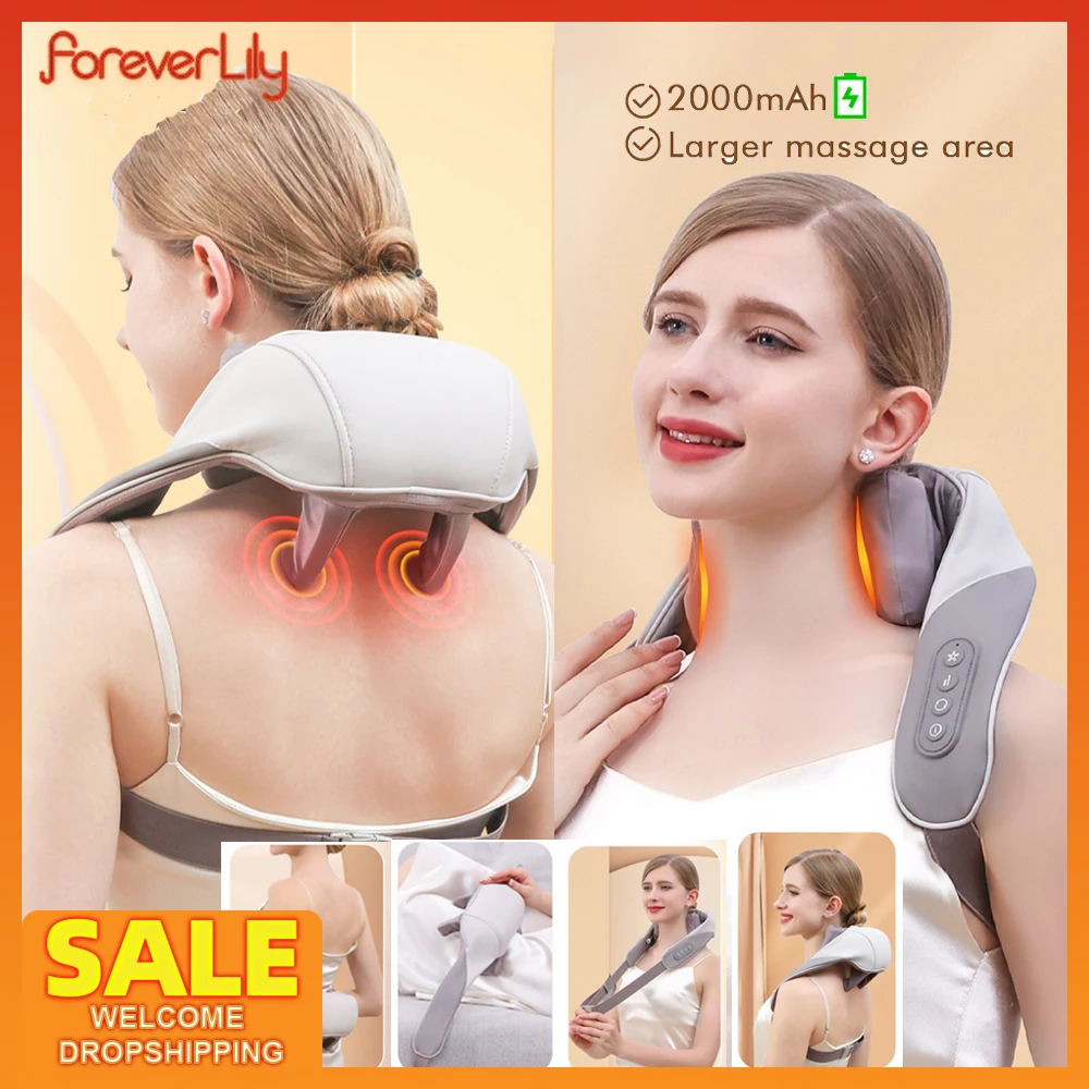 Neck Shoulder Massager Deep Tissue Shiatsu Back Massagers with Heat for  Pain Relief Electric Kneading Squeeze Muscles Massage - AliExpress