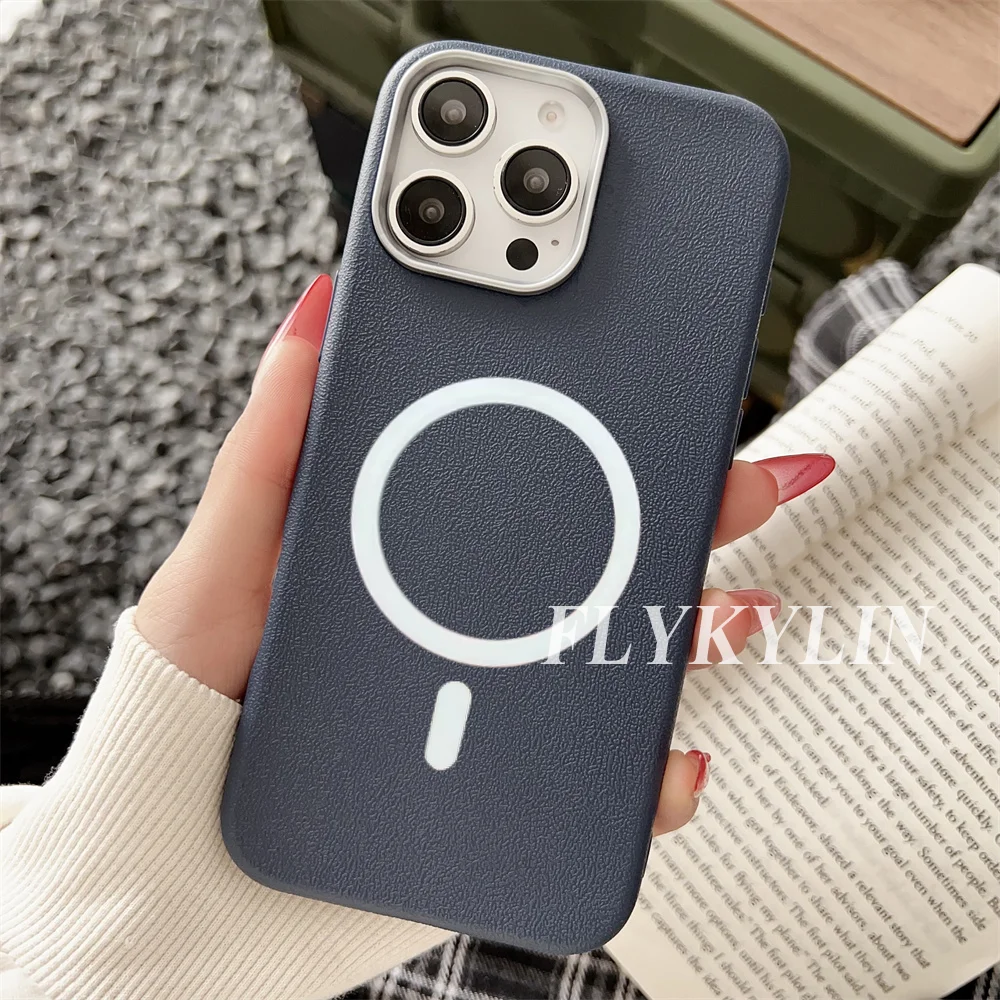 Luxury Litchi Leather Magnetic Shock Absorbent Protective Case