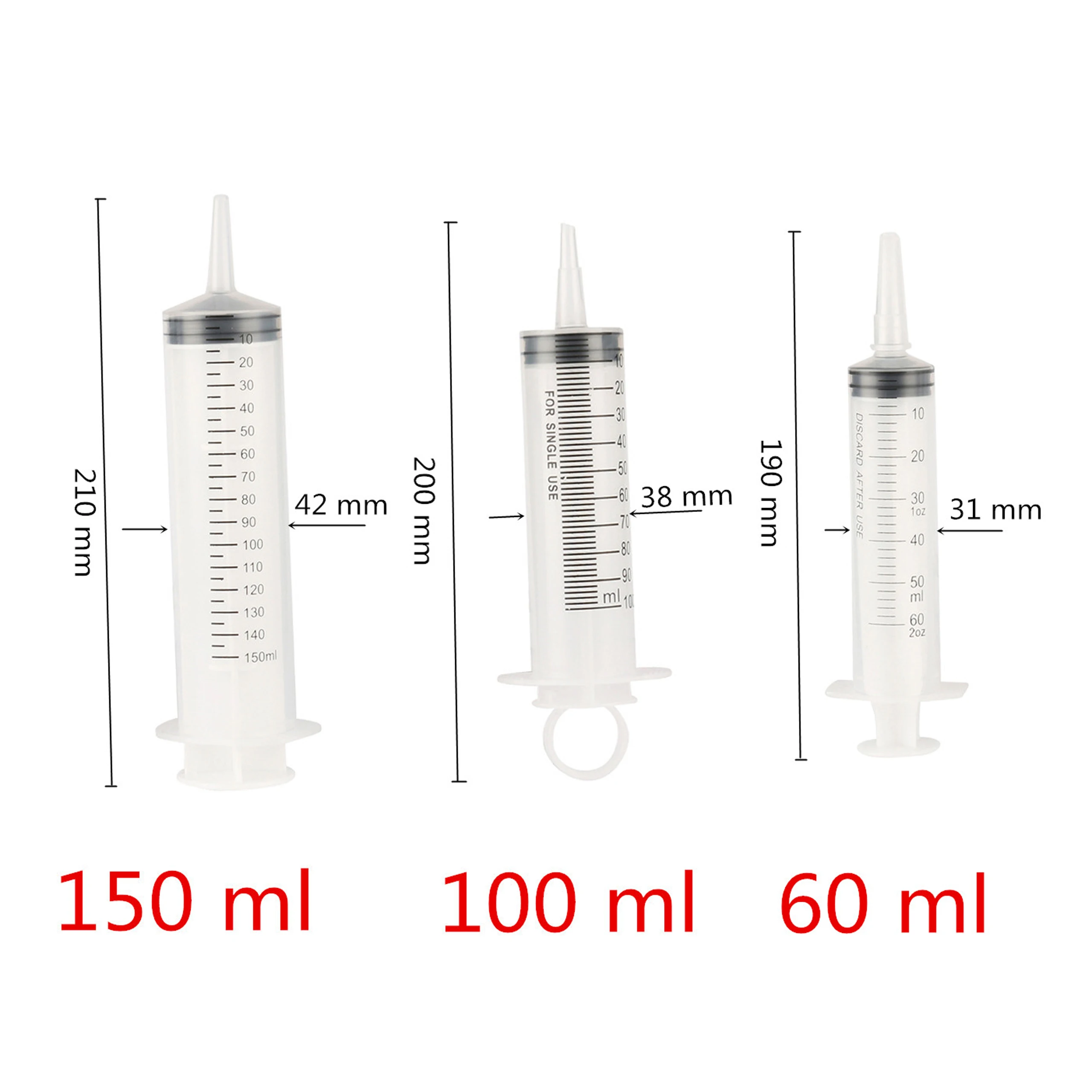 Bird Feeding Syringe With Feeding Spoon Plastic Chick Animal Parrot Pigeon Feed Syringe Pet Tool 60/100/150ML
