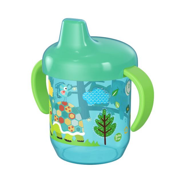 Baby Feeding Cup with Straw BPA Free Portable Feeding Bottle Leak Proof with Handle Kids Training Baby Sippy Copos