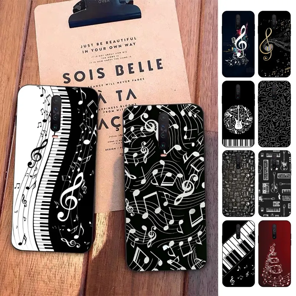 

Piano Keys Musical Phone Case For Redmi 5 6 7 8 9 10 plus pro 6 7 8 9 A GO K20 K30 K40 pro plus F3 Fundas